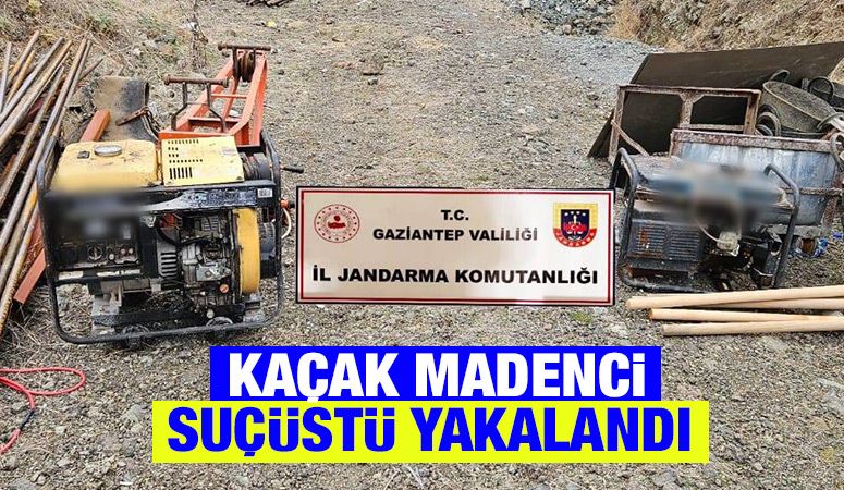 KAÇAK MADENCİ  SUÇÜSTÜ YAKALANDI 