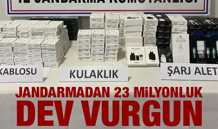 Jandarmadan 23 milyonluk dev vurgun