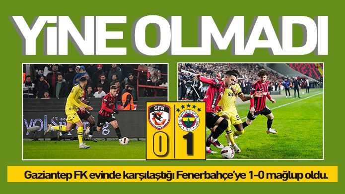 Yine olmadı: 0-1