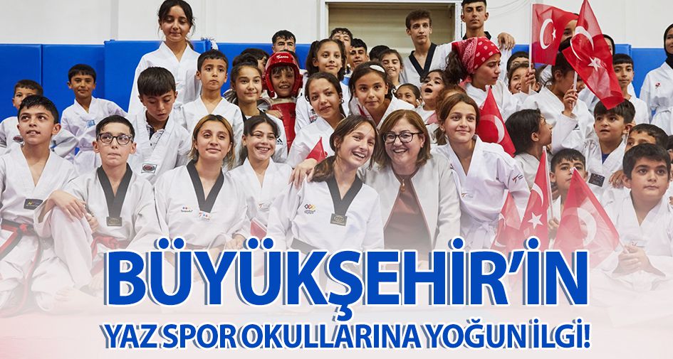 BÜYÜKŞEHİR’İN YAZ SPOR OKULLARINA YOĞUN İLGİ!