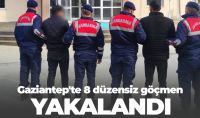 Gaziantep'te 8 düzensiz göçmen yakalandı