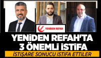 Yeniden Refah'ta 3 önemli istifa