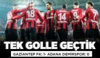 TEK GOLLE GEÇTİK: GAZİANTEP FK: 1- ADANA DEMİRSPOR: 0