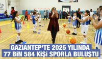 GAZİANTEP’TE 2025 YILINDA 77 BİN 584 KİŞİ SPORLA BULUŞTU