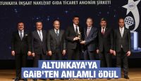 Altunkaya’ya GAİB’ten Anlamlı Ödül