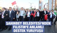 ŞAHİNBEY BELEDİYESİ’NDEN FİLİSTİN’E ANLAMLI DESTEK YÜRÜYÜŞÜ 