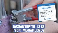 Gaziantep'te 12 iş yeri mühürlendi