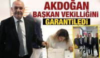 AKDOĞAN BAŞKAN VEKİLLİĞİNİ GARANTİLEDİ
