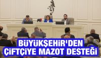 BÜYÜKŞEHİR’DEN ÇİFTÇİYE MAZOT DESTEĞİ 