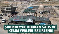 ŞAHİNBEY’DE KURBAN SATIŞ VE KESİM YERLERİ BELİRLENDİ