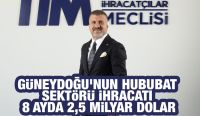 Güneydoğu’nun hububat sektörü ihracatı 8 ayda 2,5 milyar dolar