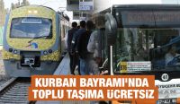 Kurban Bayramı'nda toplu taşıma ücretsiz