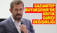 Gaziantep Büyükşehir’de Kritik Görev Değişikliği