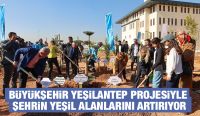 BÜYÜKŞEHİR YEŞİLANTEP PROJESİYLE ŞEHRİN YEŞİL ALANLARINI ARTIRIYOR