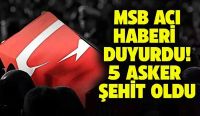 Kuzey Irak'tan acı haber: 5 asker metan gazından şehit oldu