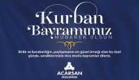 ACARSAN HOLDİNG KURBAN BAYRAMI MESAJI