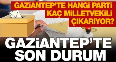 Gaziantep'te hangi parti kaç milletvekili çıkarıyor?