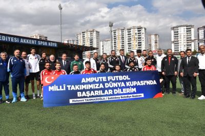 ŞAHİNBEY BELEDİYESİ AMPUTE MİLLİ TAKIMINI AĞIRLIYOR