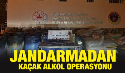 JANDARMADAN KAÇAK ALKOL OPERASYONU