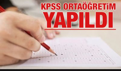 KPSS Ortaöğretim yapıldı