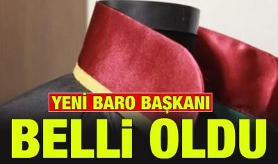 YENİ BARO BAŞKANI BELLİ OLDU