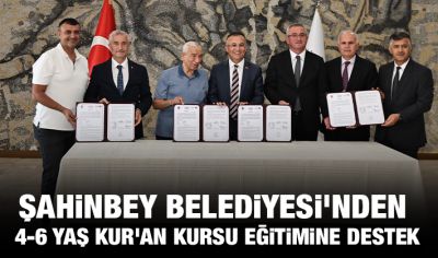 ŞAHİNBEY BELEDİYESİ’NDEN 4-6 YAŞ KUR’AN KURSU EĞİTİMİNE DESTEK