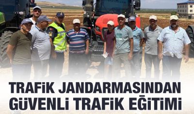 Trafik jandarmasından güvenli trafik eğitimi