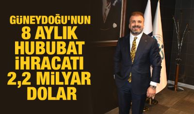 Güneydoğu’nun 8 aylık hububat ihracatı 2,2 milyar dolar