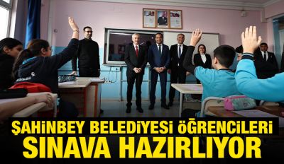 ŞAHİNBEY BELEDİYESİ ÖĞRENCİLERİ SINAVA HAZIRLIYOR