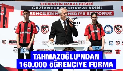 TAHMAZOĞLU’NDAN 160.000 ÖĞRENCİYE FORMA 