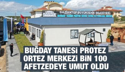 BUĞDAY TANESİ PROTEZ ORTEZ MERKEZİ BİN 100 AFETZEDEYE UMUT OLDU