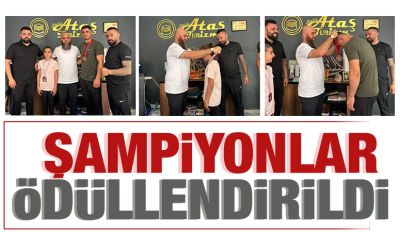 ŞAMPİYONLAR ÖDÜLLENDİRİLDİ
