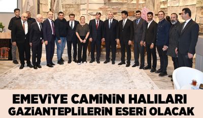 Emeviye Caminin Halıları Gazianteplilerin Eseri Olacak