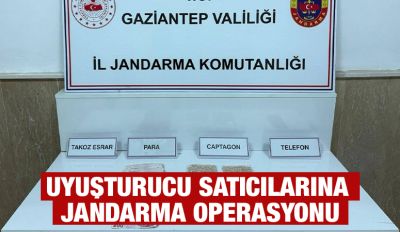 UYUŞTURUCU SATICILARINA JANDARMA OPERASYONU
