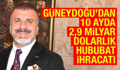 Güneydoğu’dan 10 ayda 2,9 milyar dolarlık hububat ihracatı  