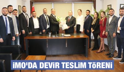 İMO’da devir teslim töreni