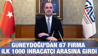 Güneydoğu’dan 67 Firma İlk 1000 İhracatçı Arasına Girdi