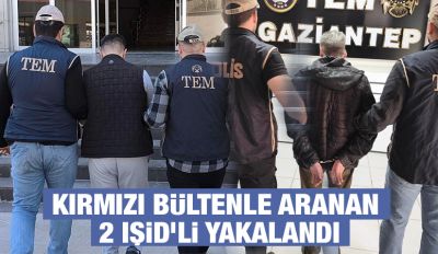 Kırmızı Bültenle Aranan 2 IŞİD’li Yakalandı