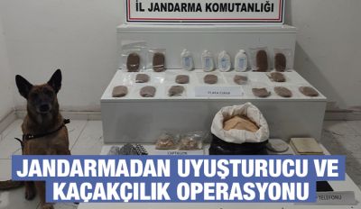 Jandarmadan Uyuşturucu Ve Kaçakçılık Operasyonu