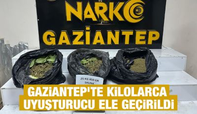 Gaziantep’te Kilolarca Uyuşturucu Ele Geçirildi