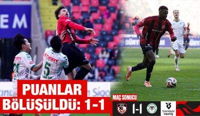 Puanlar bölüşüldü: 1-1