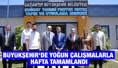 BÜYÜKŞEHİR’DE YOĞUN ÇALIŞMALARLA HAFTA TAMAMLANDI