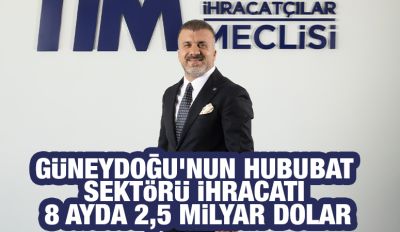 Güneydoğu’nun hububat sektörü ihracatı 8 ayda 2,5 milyar dolar