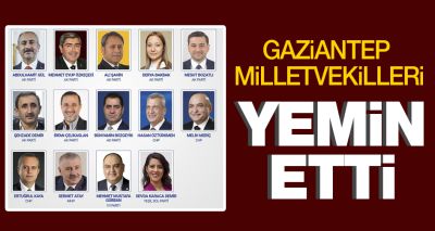 Gaziantep milletvekilleri yemin etti