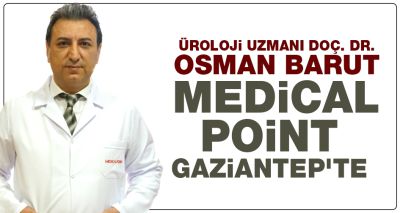 Üroloji Uzmanı Doç. Dr. Osman Barut Medical Point Gaziantep'te