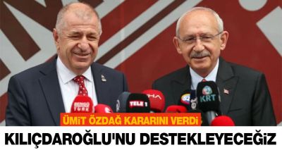 Kılıçdaroğlu'nu destekleyeceğiz