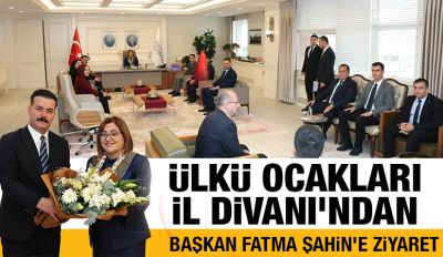 Ülkü Ocakları İl Divanı’ndan Başkan Fatma Şahin’e Ziyaret