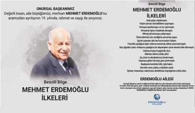 Mehmet Erdemoğlu vefatının yıl dönümünde anılacak