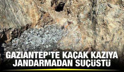 Gaziantep'te kaçak kazıya jandarmadan suçüstü