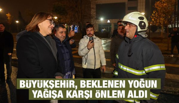 BÜYÜKŞEHİR, BEKLENEN YOĞUN YAĞIŞA KARŞI ÖNLEM ALDI